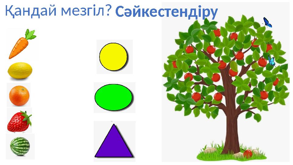 Қандай мезгіл?Сәйкестендіру