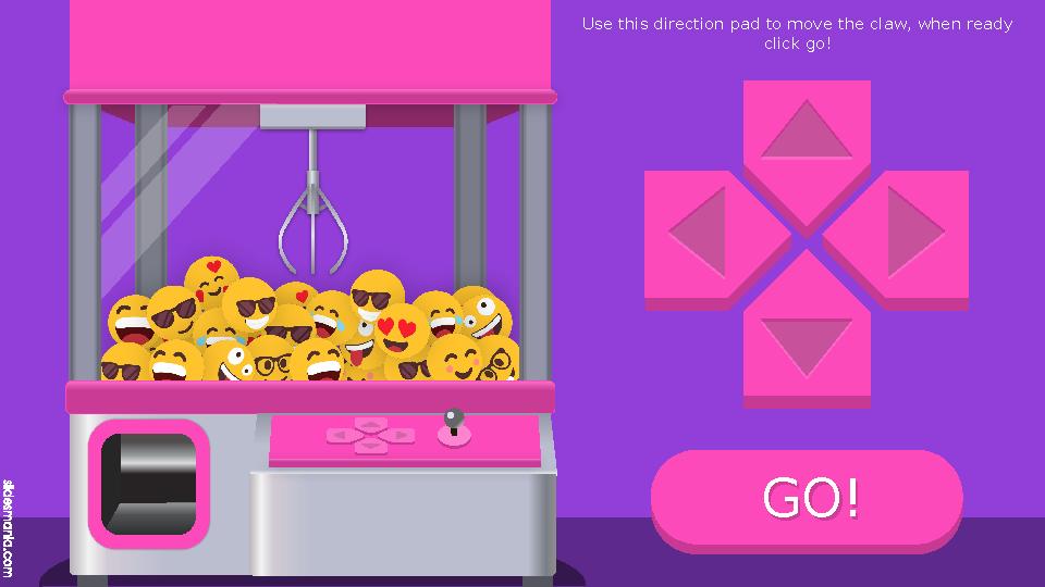 GO! GO! Use this direction pad to move the claw GO! GO! Use this direction pad to move the claw