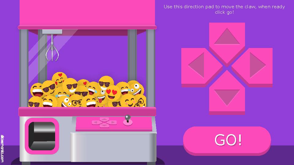 GO! GO! Use this direction pad to move the claw GO! GO! Use this direction pad to move the claw