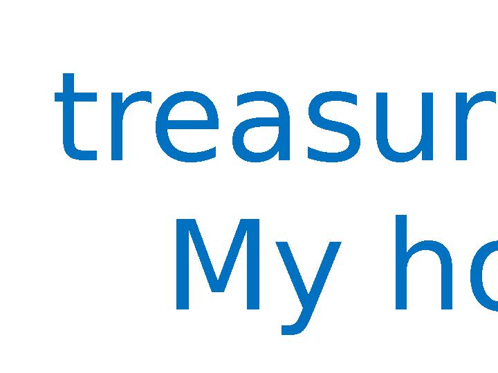 treasure maps My holiday