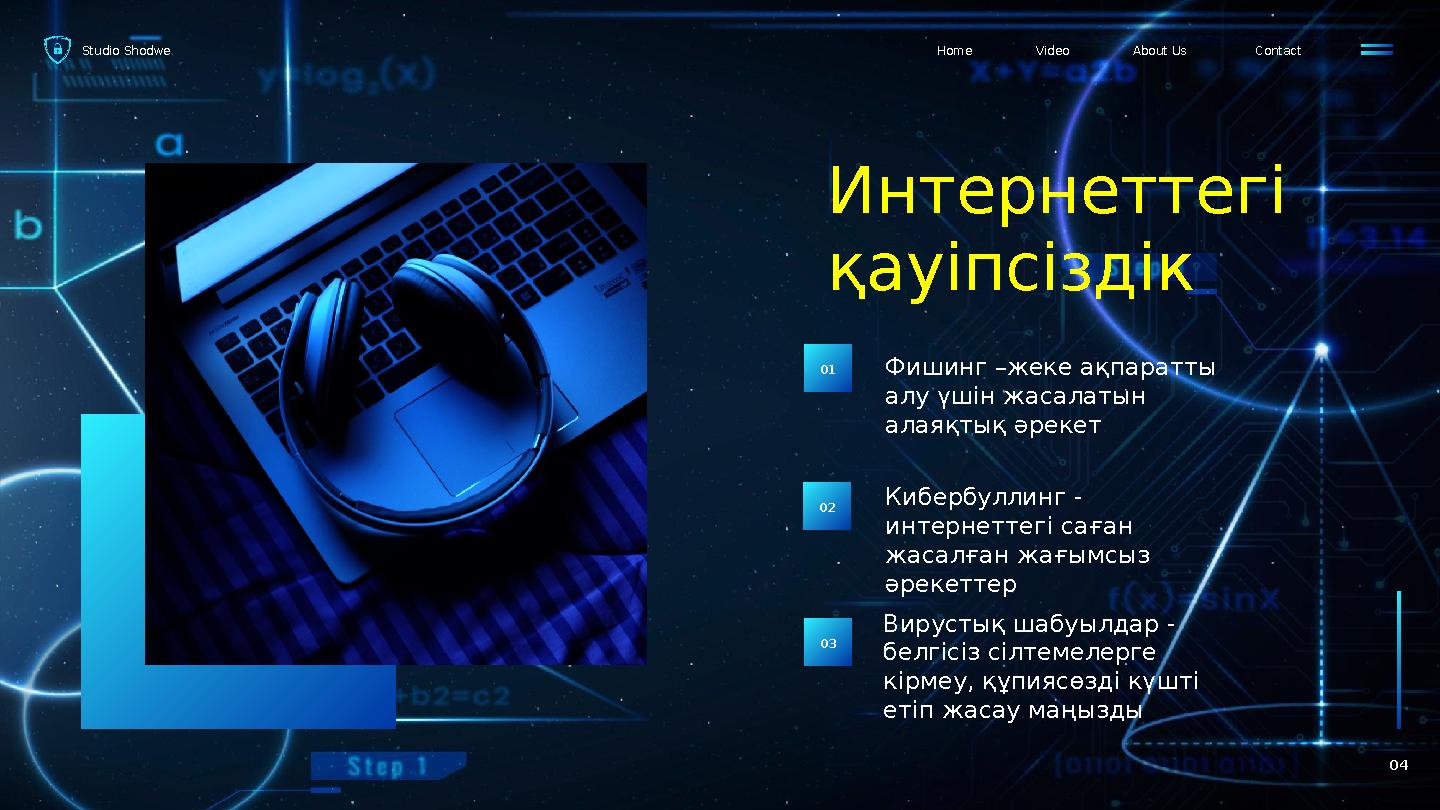 Studio Shodwe ContactAbout UsVideoHome 04 Интернеттегі қауіпсіздік Фишинг –жеке ақпаратты алу үшін жасалатын алаяқтық әрекет