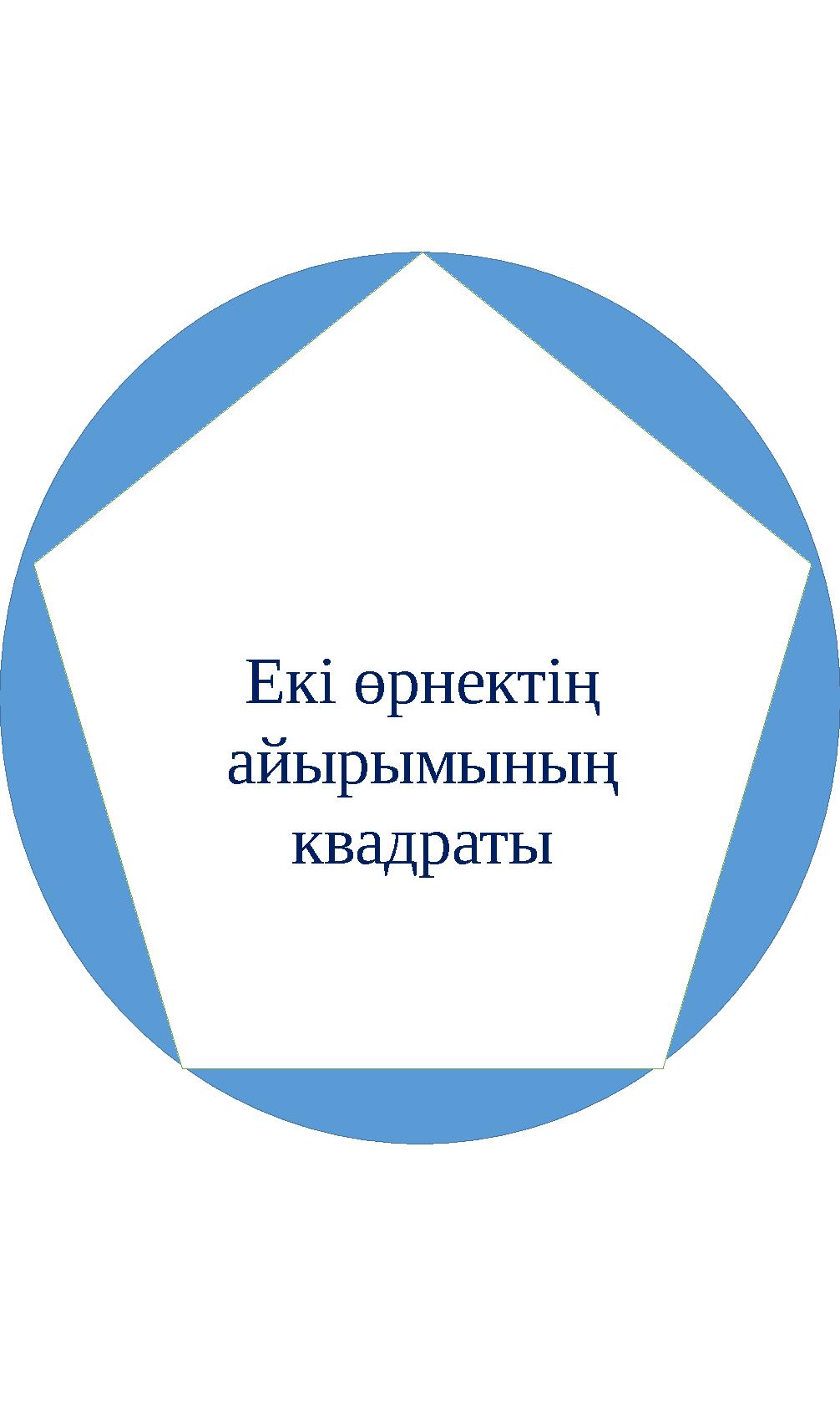 Екі өрнектің айырымының квадраты