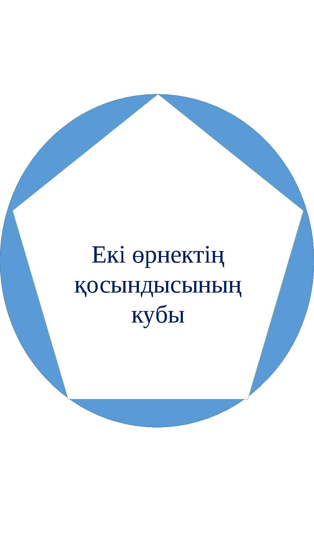 Екі өрнектің қосындысының кубы