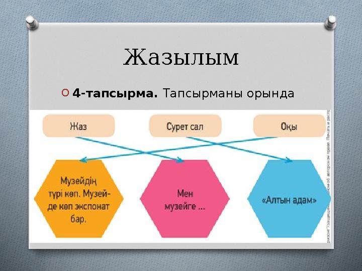 Жазылым O4-тапсырма. Тапсырманы орында