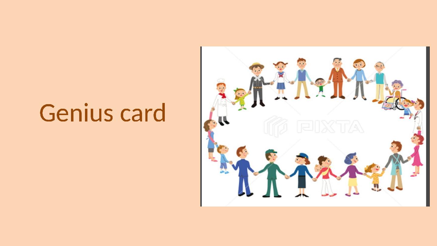 Genius card