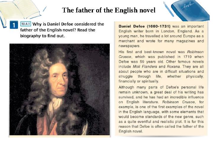 The father of the English novel
