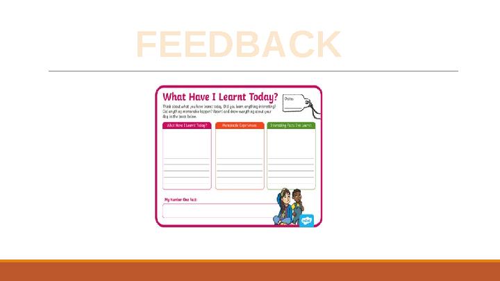 FEEDBACK