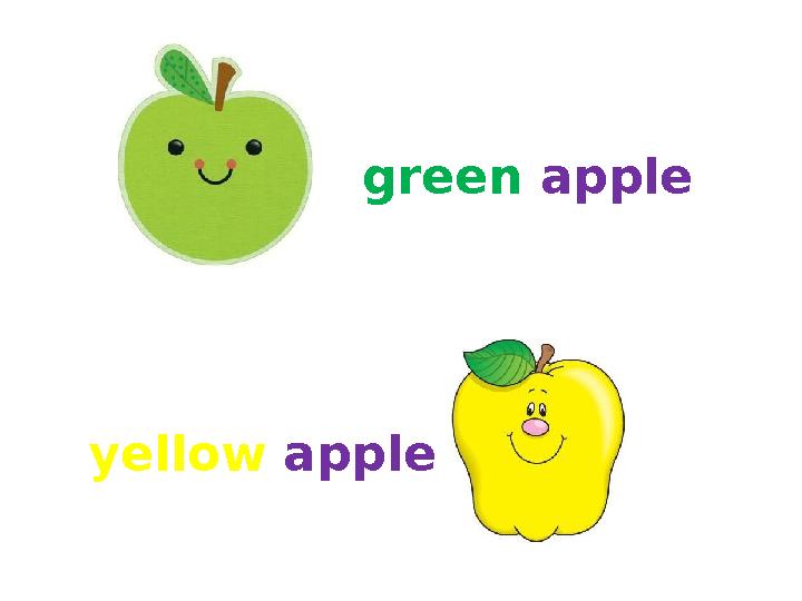 green apple yellow apple green apple yellow apple