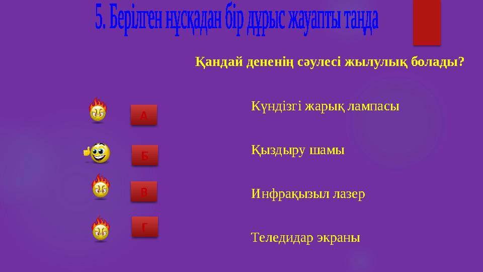 Қандай дененің сәулесі жылулық болады? Күндізгі жарық лампасы Қыздыру шамы