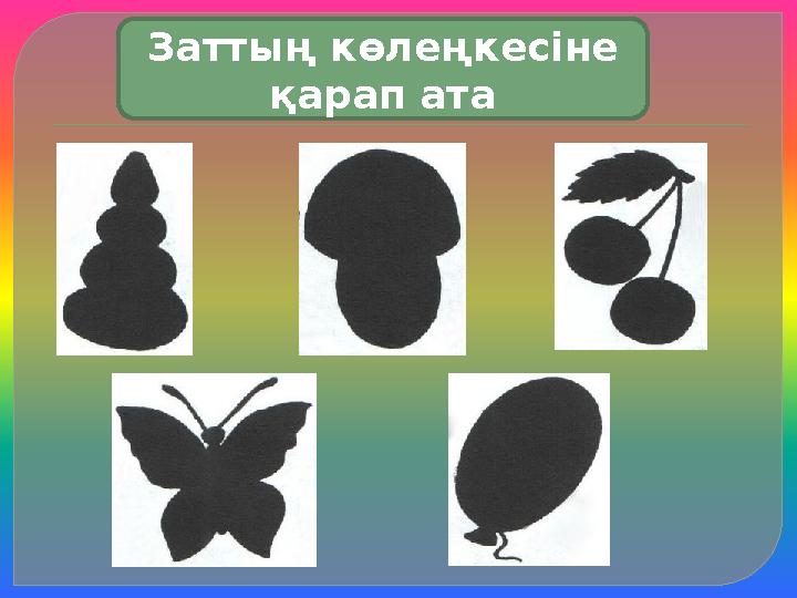 Заттың көлеңкесіне қарап ата Заттың көлеңкесіне қарап ата