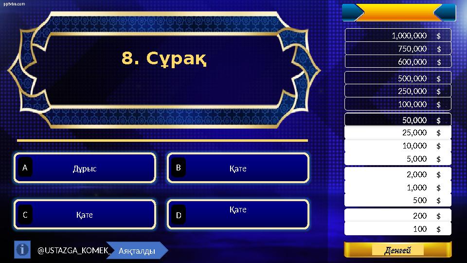 pptvba.com Levels 200 $ . 500 $ . 1,000 $ . 100 $ . 2,000 $ . 5,000 $ . 10,000 $ . 25,000