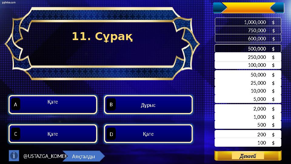 pptvba.com Levels 200 $ . 500 $ . 1,000 $ . 100 $ . 2,000 $ . 5,000 $ . 10,000 $ . 25,000