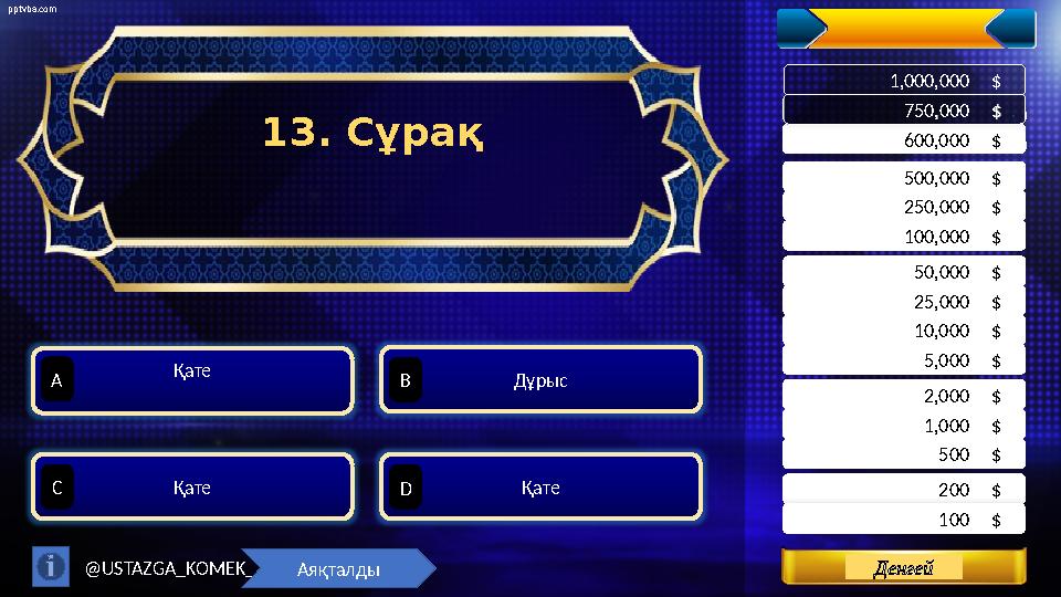 pptvba.com Levels 200 $ . 500 $ . 1,000 $ . 100 $ . 2,000 $ . 5,000 $ . 10,000 $ . 25,000