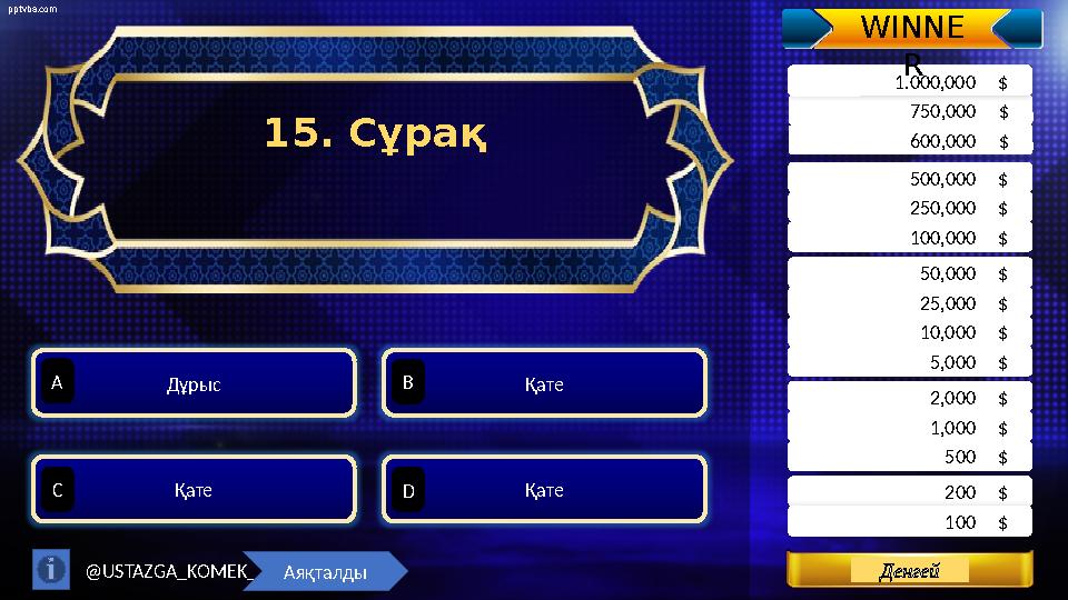 pptvba.com Levels 200 $ . 500 $ . 1,000 $ . 100 $ . 2,000 $ . 5,000 $ . 10,000 $ . 25,000