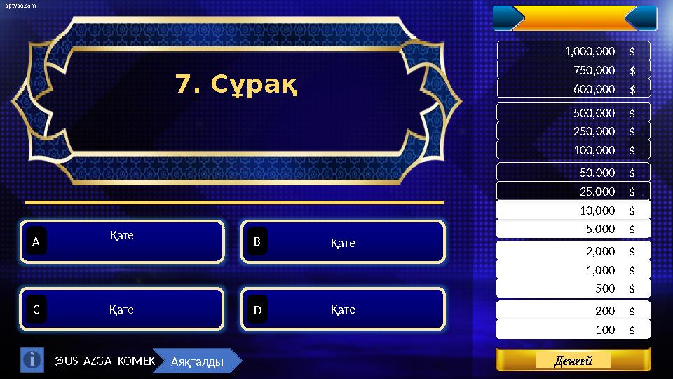 pptvba.com Levels 200 $ . 500 $ . 1,000 $ . 100 $ . 2,000 $ . 5,000 $ . 10,000 $ . 25,00