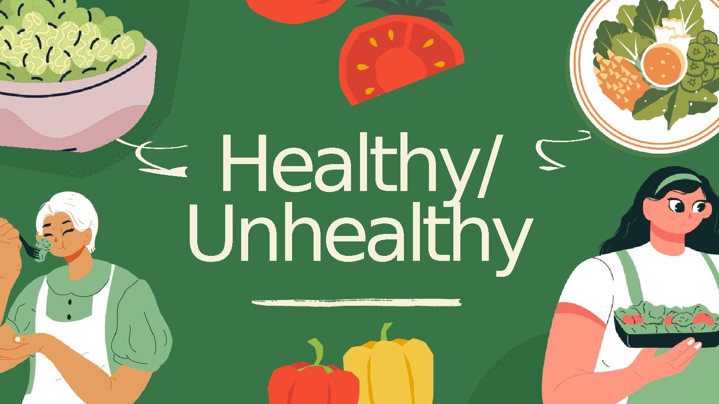 Healthy/ Unhealthy Healthy/ Unhealthy