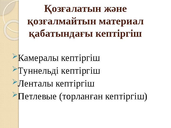 Қозғалатын және қозғалмайтын материал қабатындағы кептіргіш Камералы кептіргіш Туннельді кептіргіш Ленталы кептіргіш
