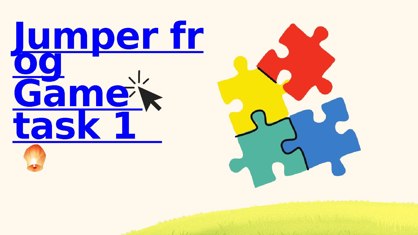 Jumper fr og Game task 1