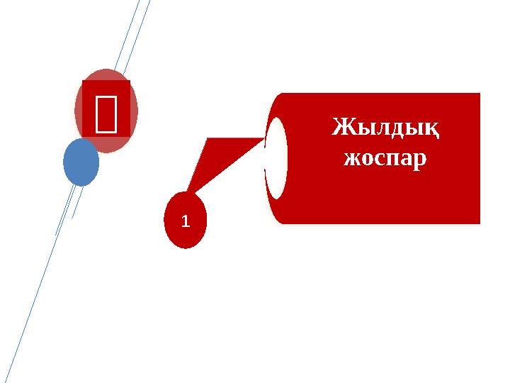 目 1 Жылдық жоспар