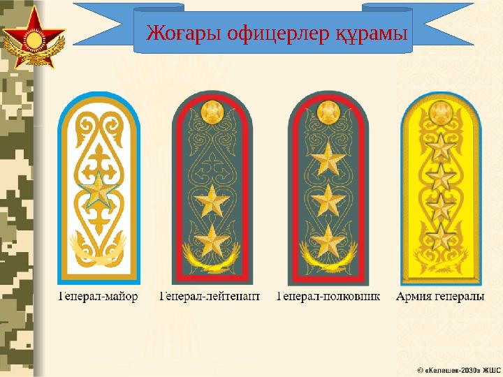 Жоғары офицерлер құрамы