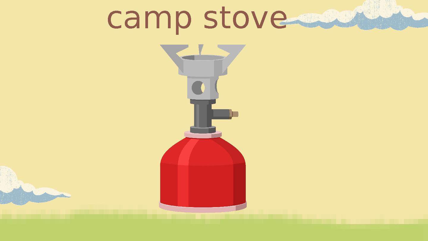 camp stove