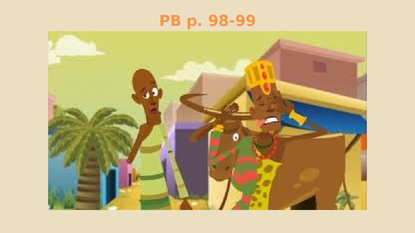 PB p. 98-99 PB p. 98-99