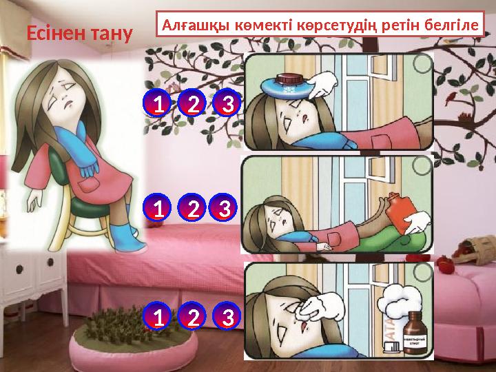 Есінен тану Алғашқы көмекті көрсетудің ретін белгіле 123 123 123