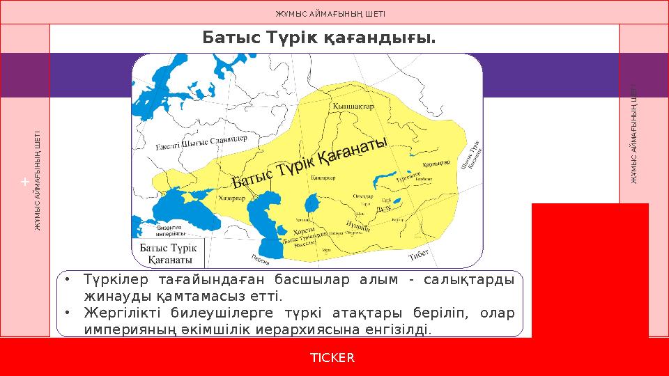 TICKER + Ж Ұ М Ы С А Й М А Ғ Ы Н Ы Ң Ш Е Т І Ж Ұ М Ы С А Й М А