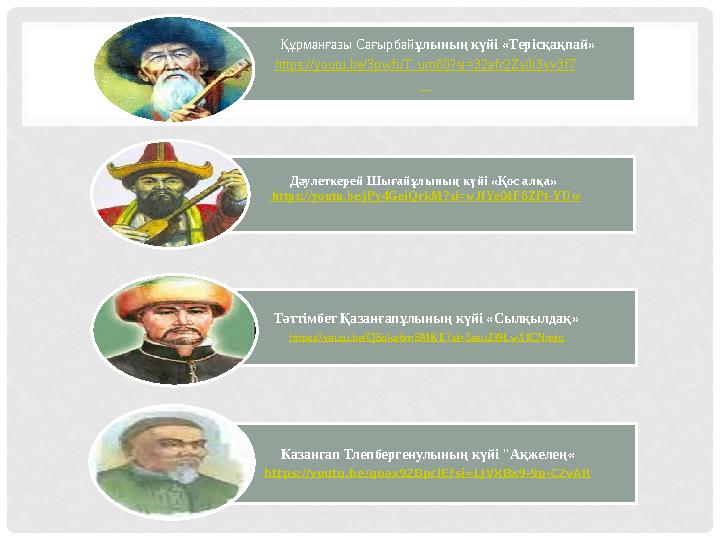 Құрманғазы Сағырбайұлының күйі «Терісқақпай» https://youtu.be/3pwfuT_um80?si=32afr2Zs0i3vv3f7 Дәулеткерей Шығ