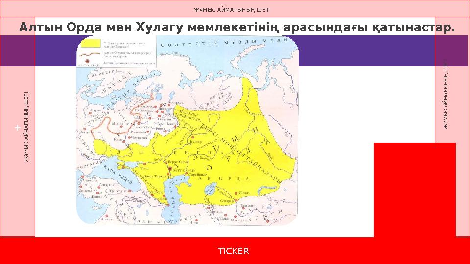 TICKER + Ж Ұ М Ы С А Й М А Ғ Ы Н Ы Ң Ш Е Т І Ж Ұ М Ы С А Й М А