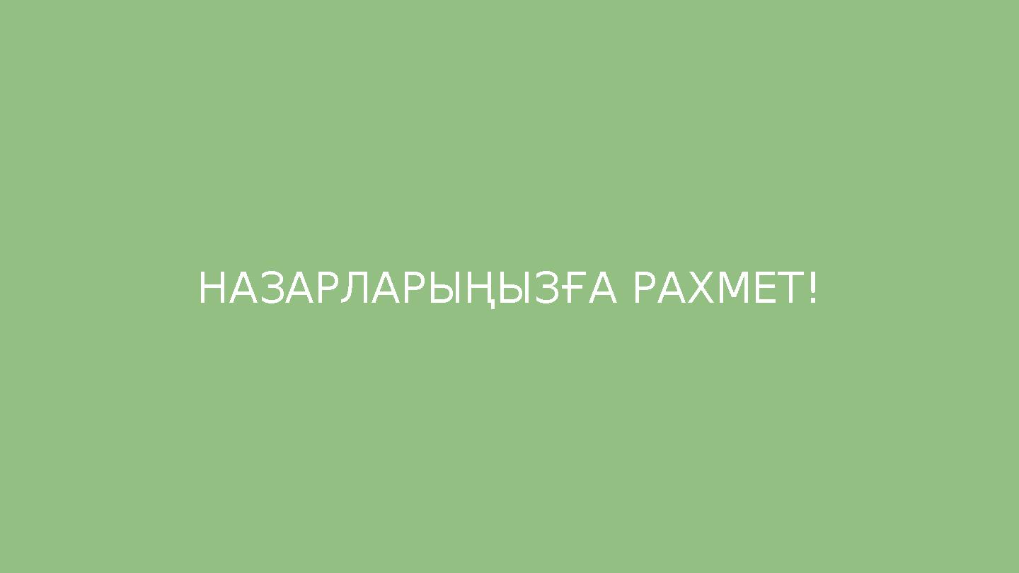 НАЗАРЛАРЫҢЫЗҒА РАХМЕТ!