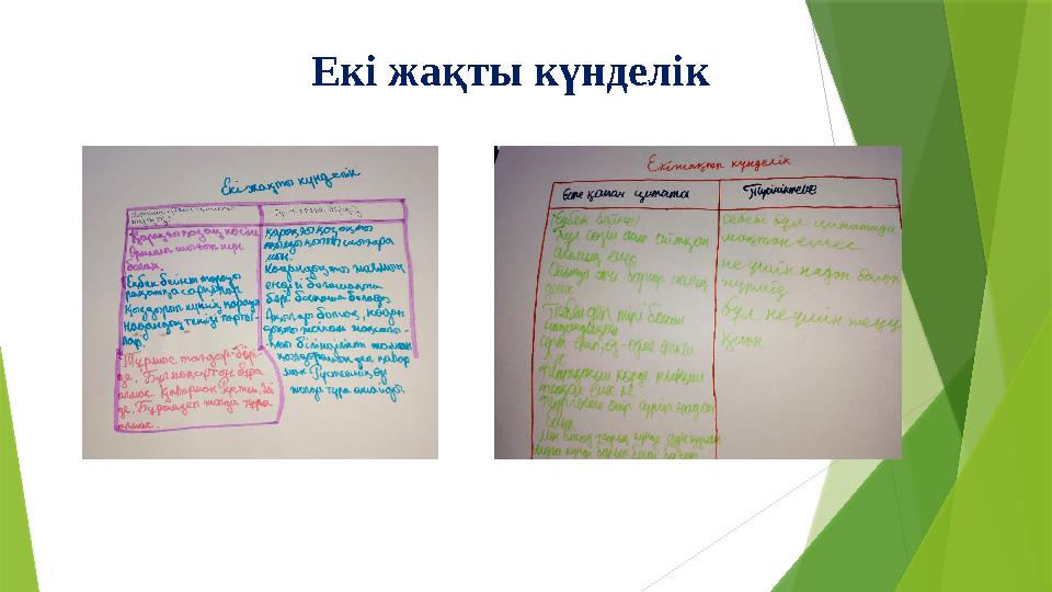 Екі жақты күнделік