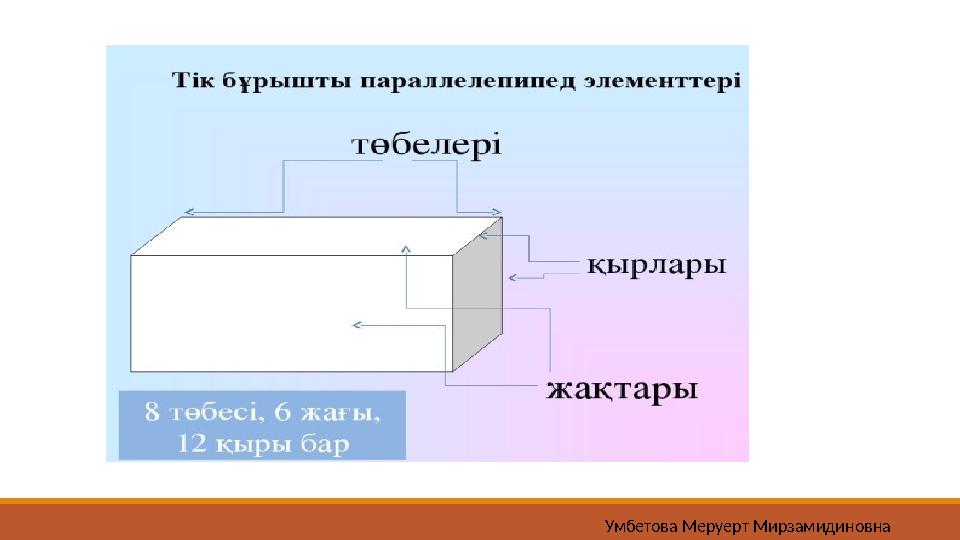 Умбетова Меруерт Мирзамидиновна
