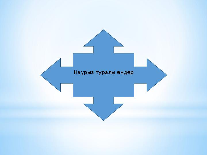 Наурыз туралы әндер