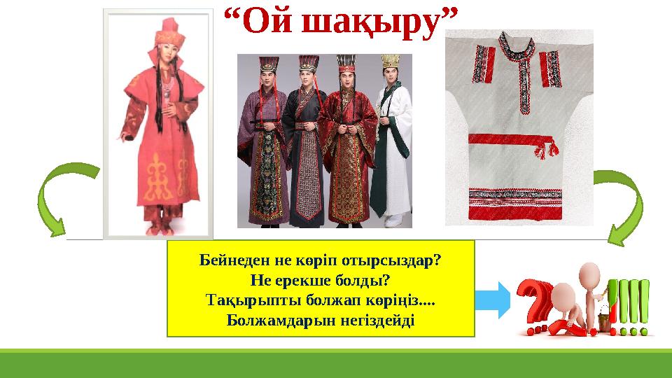 “Ой шақыру” Бейнеден не көріп отырсыздар? Не ерекше болды? Тақырыпты болжап көріңіз.... Болжамдарын негіздейді