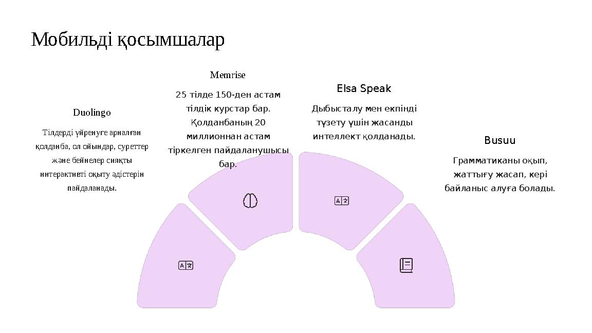 Мобильді қосымшалар Duolingo Тілдерді үйренуге арналған қолданба, ол ойындар, суреттер және бейнелер сияқты интерактивті оқыт Мобильді қосымшалар Duolingo Тілдерді үйренуге арналған қолданба, ол ойындар, суреттер және бейнелер сияқты интерактивті оқыт