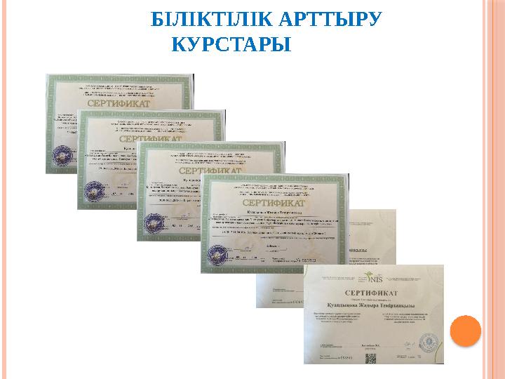 БІЛІКТІЛІК АРТТЫРУ КУРСТАРЫ