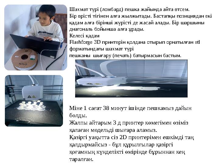 Шахмат түрі (ломбард) пешка жайында айта өтсем. Бір өрісті тігінен алға жылжытады. Бастапқы позициядан екі қадам алға бірінші ж