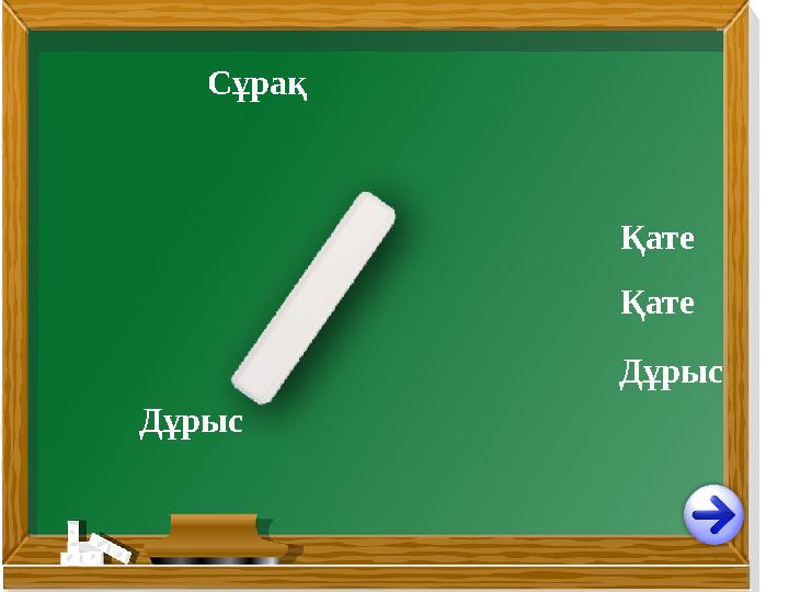 Дұрыс Қате Қате Сұрақ Дұрыс