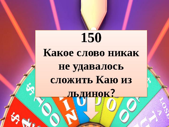 150 Какое слово никак не удавалось сложить Каю из льдинок?