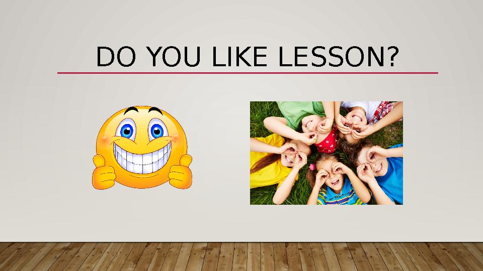 DO YOU LIKE LESSON?