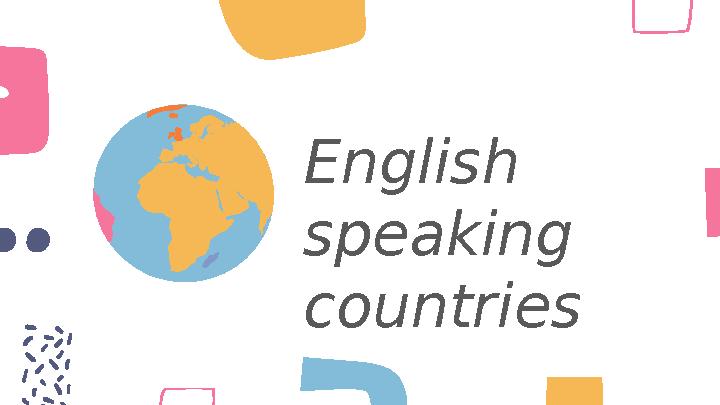 English speaking countries