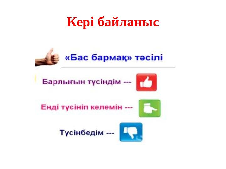 Кері байланыс