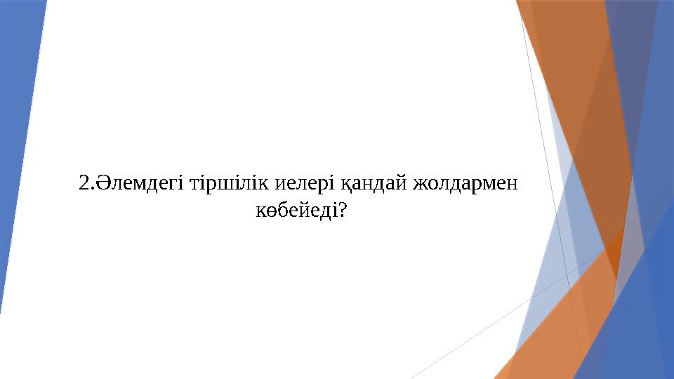 2.Әлемдегі тіршілік иелері қандай жолдармен көбейеді?