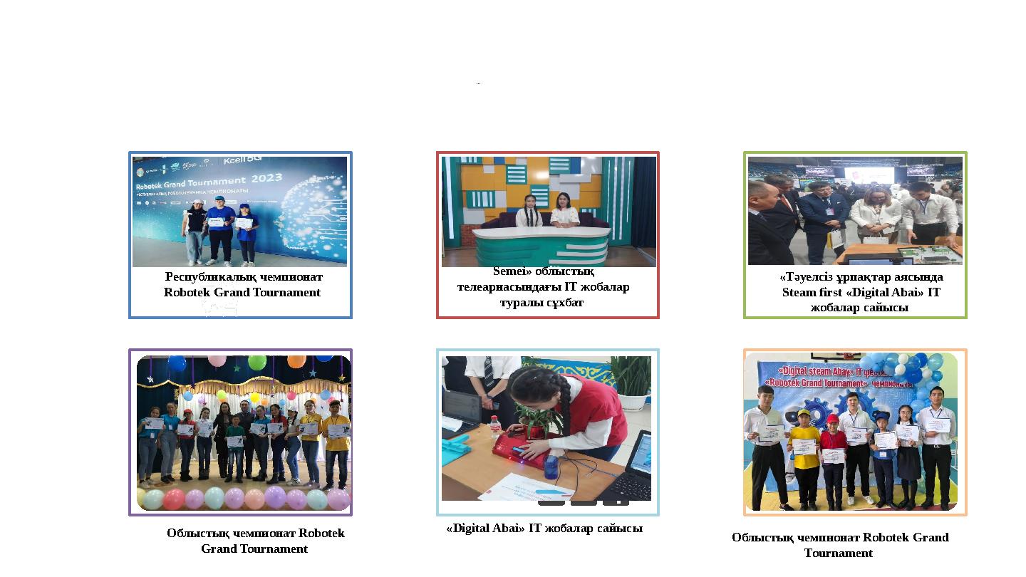« Нә ти же ле р: Республикалық чемпионат Robotek Grand Tournament Semei» облыстық телеарнасындағы IT жобалар туралы сұхбат