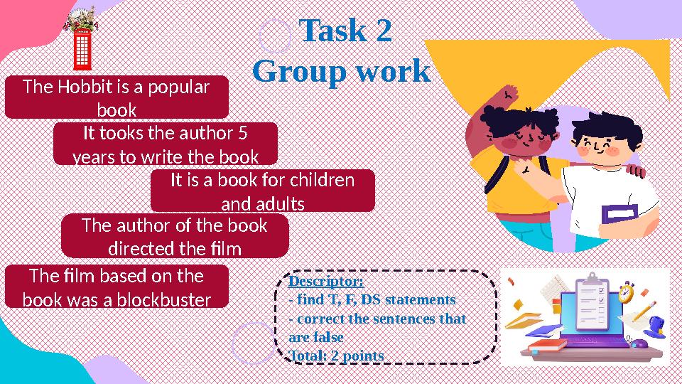 8 It tooks the author 5 years to write the book The Hobbit is a popular book The author of the book directed the film It is a