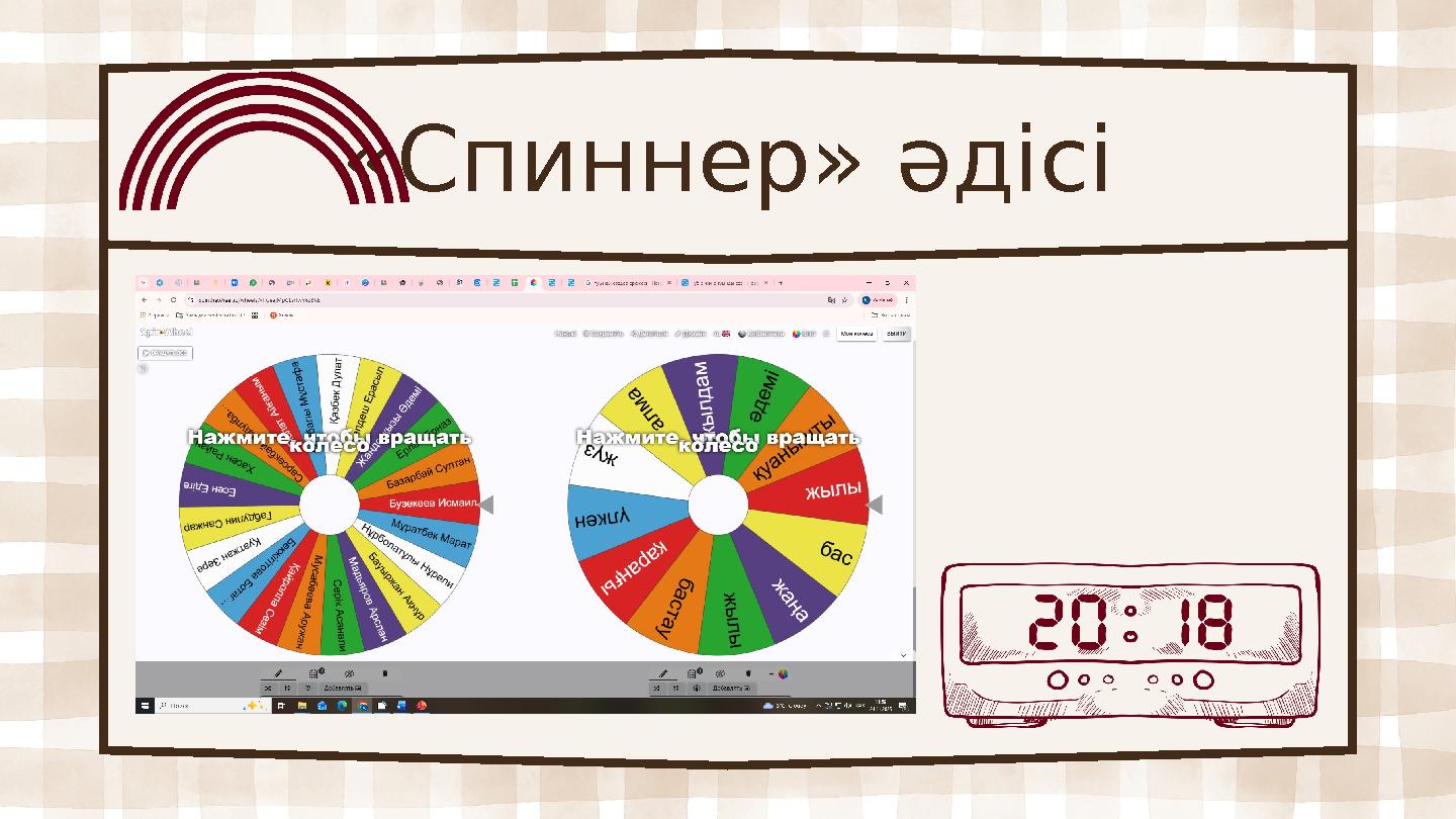 «Спиннер» әдісі