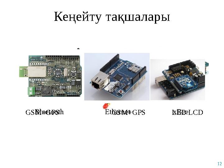 12 Кеңейту тақшалары GSM+GPS GSM+GPS LED LCD Bluetooth Ethernet