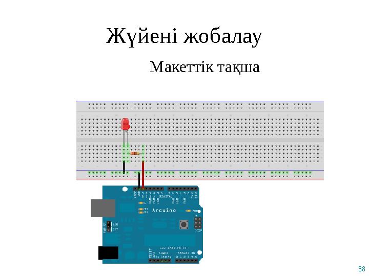 38 Жүйені жобалау Макеттік тақша
