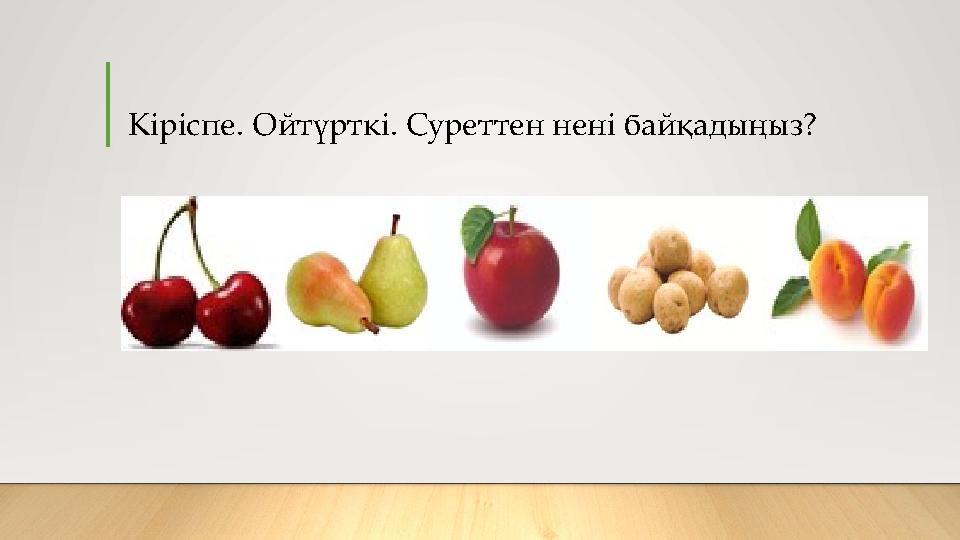 Кіріспе. Ойтүрткі. Суреттен нені байқадыңыз?